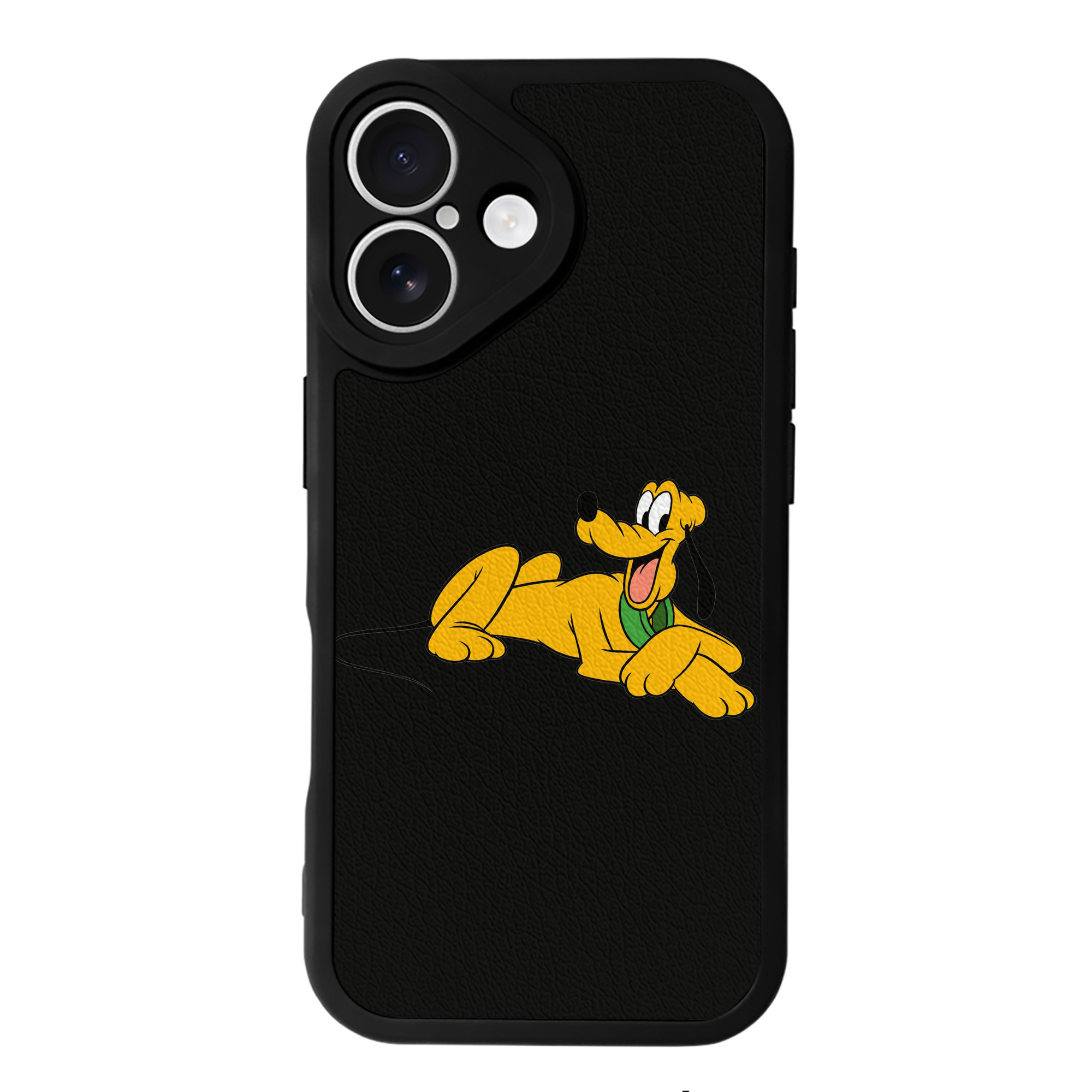 （画像用） ミッキーマウス Mickey Mouse 【iPhone 16シリーズ対応】シリコンスマホケース（レザー調） 材質：シリコン